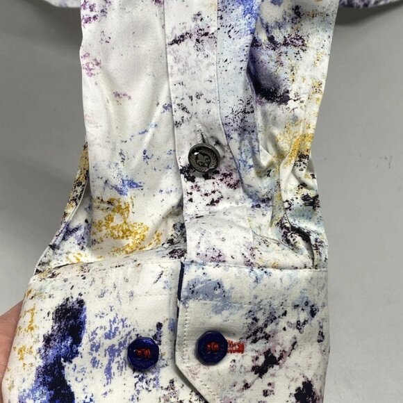 Au Noir Men’s Magnani Long Sleeve Button-Up Shirt Size 4XL White - Picture 3 of 15